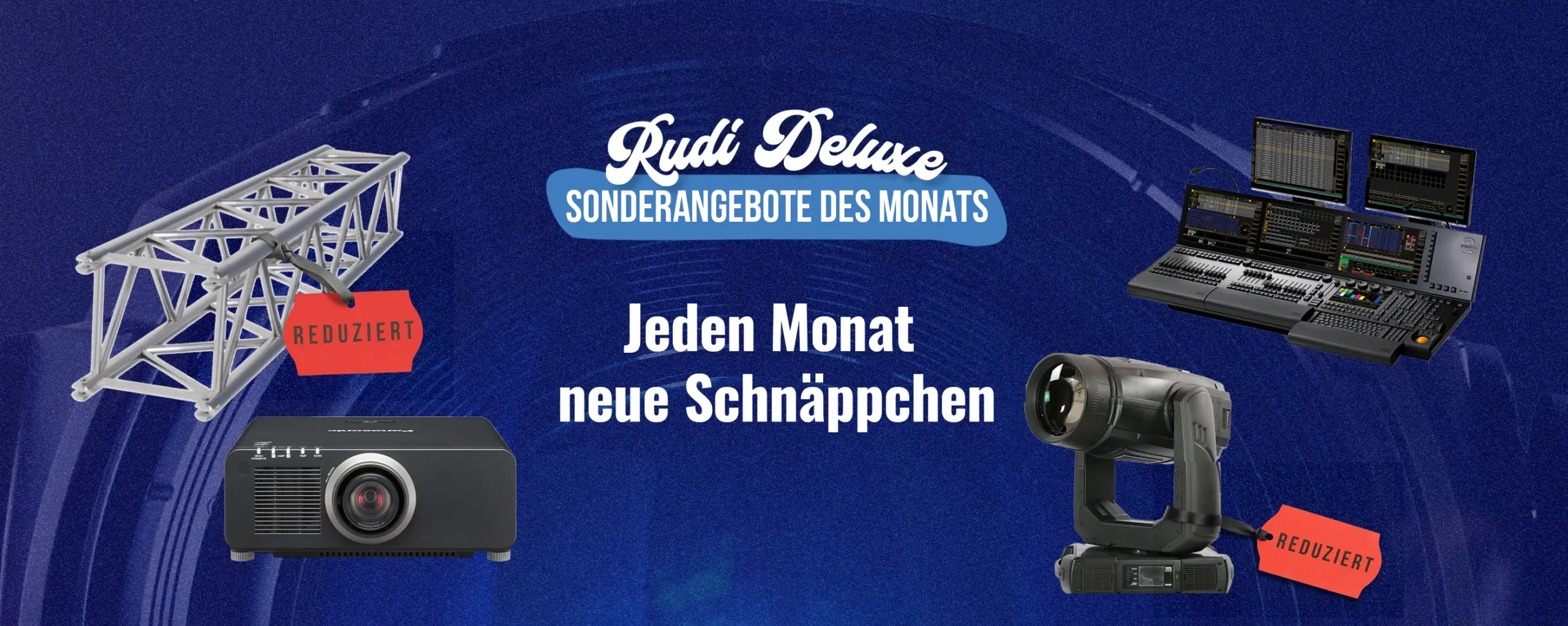 Gebrauchte Veranstaltungstechnik bei Rudi Deluxe